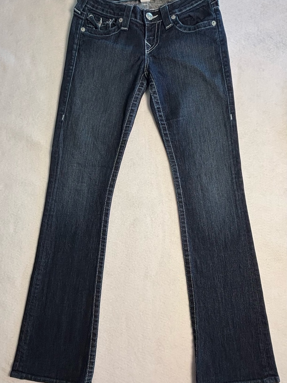 True Religion Billy Bootcut Jeans Women’s (Size 26) Dark Wash USA Made Y2K